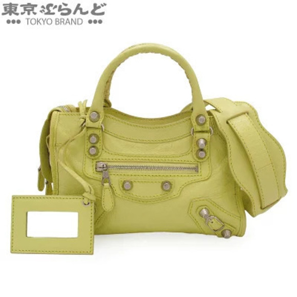 Balenciaga Handbags - Balenciaga Giant City Leather Shoulder Bag Apple Green